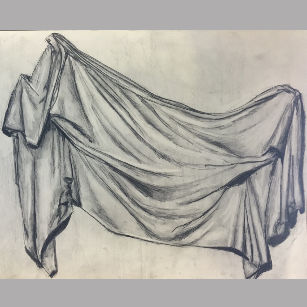 drawing of fabric